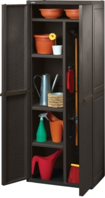 Armoire de rangement haute,  résine tressée...